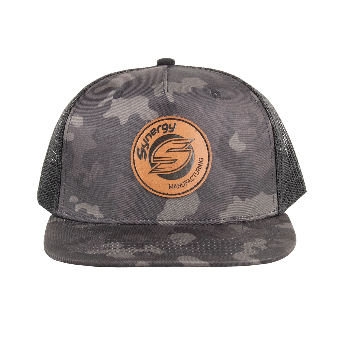 Synergy Digi Camo Synergy Branded Leather Patch Trucker Hat
