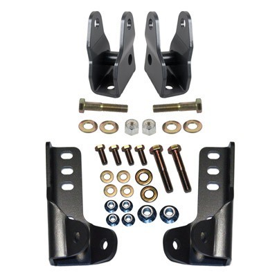 Synergy 8019 Front & Rear Lower Shock Relocation Kit For Jeep JK