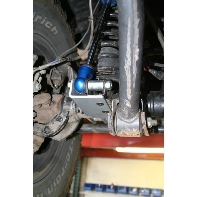 Jeep JK Front Shock Mount Bracket - Installed