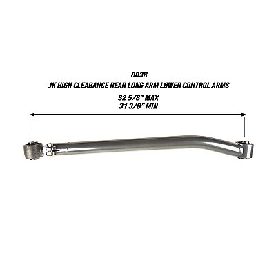 Synergy Jeep JK High Clearance Rear Long Arm Lower Control Arms (Pair)