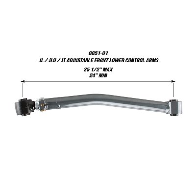 Synergy Jeep JL / JLU / JT Adjustable Front Lower Control Arms